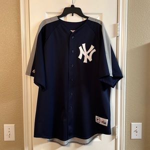 COPY - Majestic New York Yankees Jersey Blue/Gray Size 2X